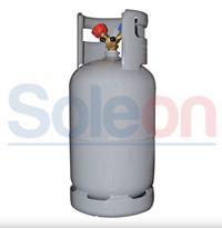 Fľaša plniaca bez chladiva - 12,5L, s ventilom pre plyn a kvapalinu 