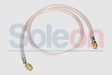 Hadica plniaca 1/4" SAE, PVC, priesvitná - 150 cm