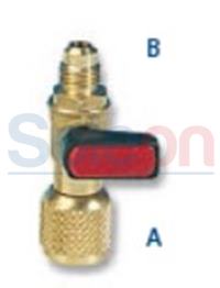 Ventil guľový s depresorom 5/16" x 3/8" 121RG5-6 Wigam