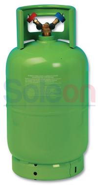 Fľaša plniaca bez chladiva, s ventilom pre plyn a kvapalinu W2-WR40K/49 Wigam