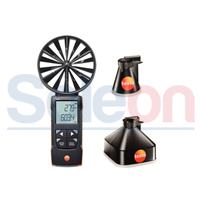 Anemometer vrtuľkový Compact Class s meracími kužeľmi -  testo 417 sada 1