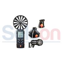 Anemometer vrtuľkový Compact Class s meracími kužeľmi a usmerňovačom prúdenia - testo 417 sada 2