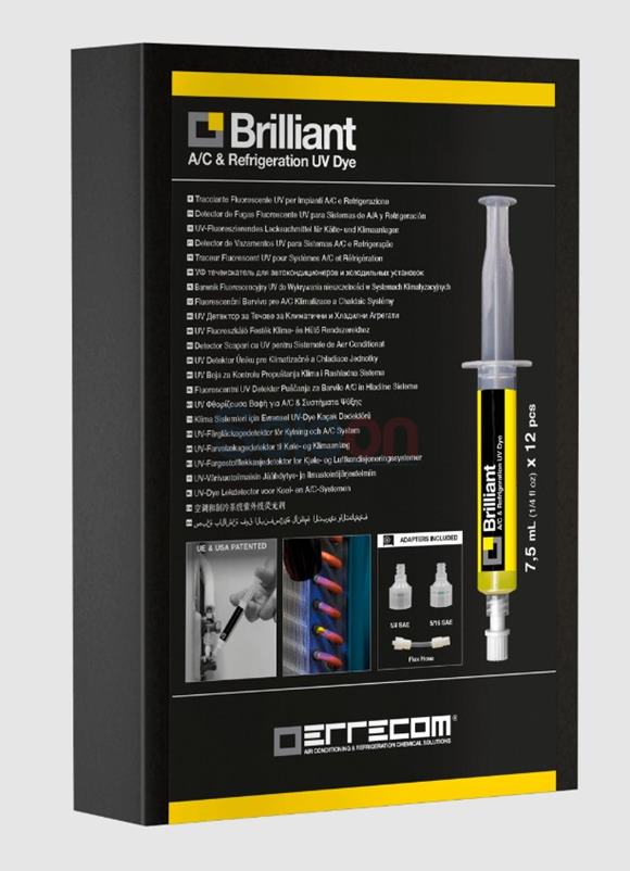 Fluorescenčné UV farbivo BRILLIANT 12 x 7,50 ml