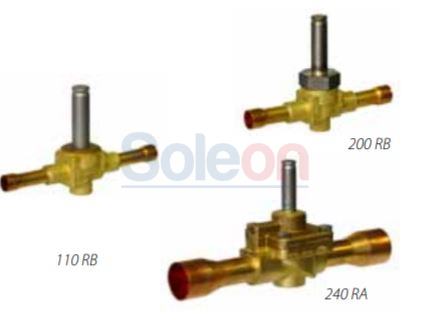 Elektromagnetický ventil 2-cestný, bez cievky 200 RB 3T Alco