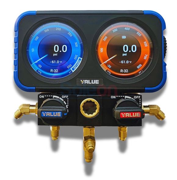 2-ventilový digitálny manometrický mostík s HD displejom VRM2-X Value