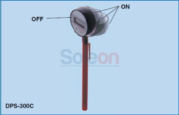 Teplomer digitálny elektronický vreckový s otočnou hlavou DPS-300C Ite