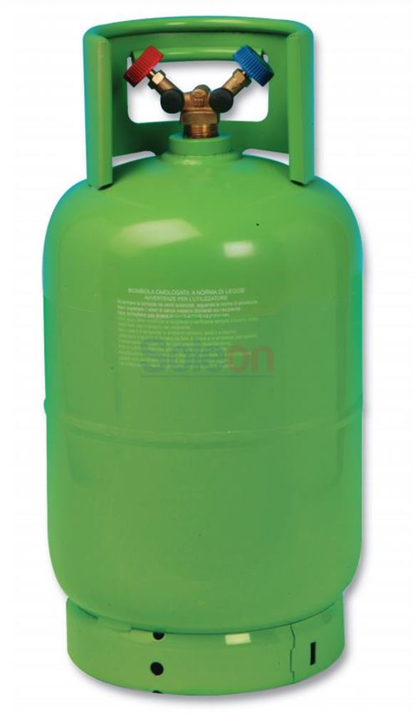 Fľaša plniaca bez chladiva - 40L, s ventilom pre plyn a kvapalinu 