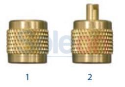 Čiapočka na ventil s tesnením 1/4"  a so skrutkovačom č.2 CP1/4"-CTV Wigam