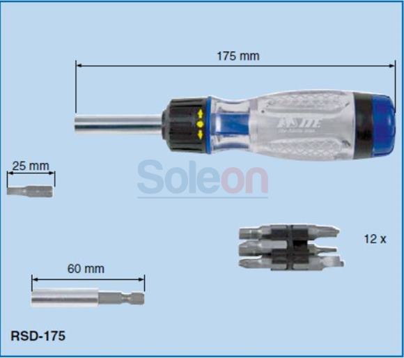 Skrutkovač račňový RSD-175 Ite