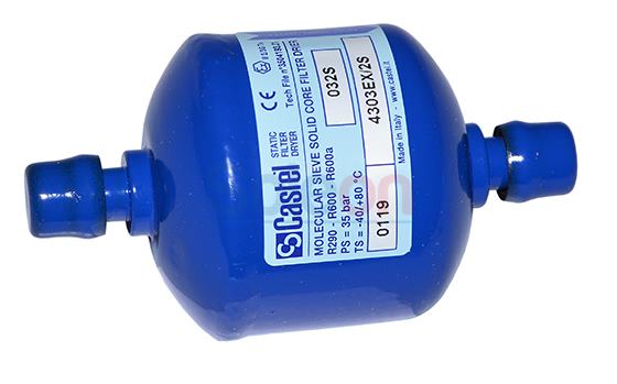 Filterdehydrátor,letovanie 1/4"SAE 4303EX/2S Castel
