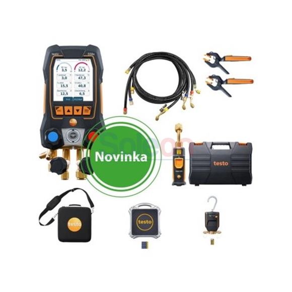 Elektronický analyzátor chladiva - sada testo 558s (0564 5583) profi set+560i+ventil 