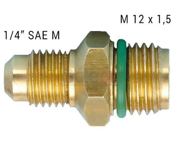 Redukcia M12x1,5m x 1/4"SAEm
